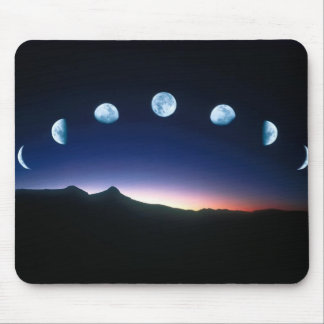 The Moon in phases mouse-mat Mouse Pad