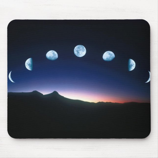 The Moon in phases mouse-mat Mouse Pad (Front)
