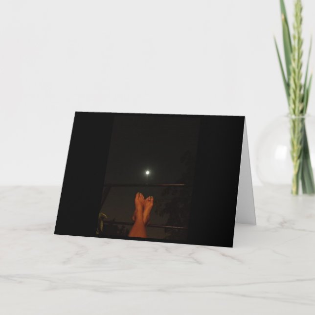 THE MOON IS OUT AND THINKING OF YOU-AND ONLY YOU CARD (Front)