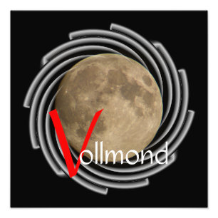 The moon, la lune, la luna, the moon poster