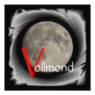 The moon, la lune, la luna, the moon poster