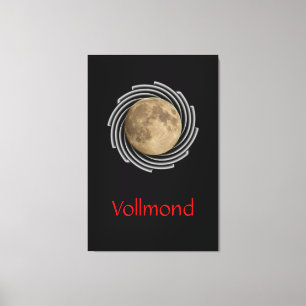 The moon, la lune, la luna, the moon screen canvas print