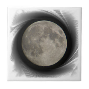 The moon, la lune, la luna, the moon tile