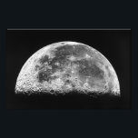 The Moon Photo Print<br><div class="desc">The Moon featured in black and white.</div>