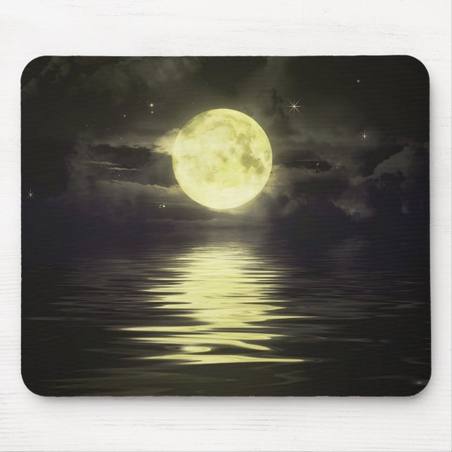 The Moon reflecting on the Water Mouse Pad (Front)