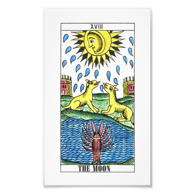 The Moon Tarot Card Photo Print (Front)