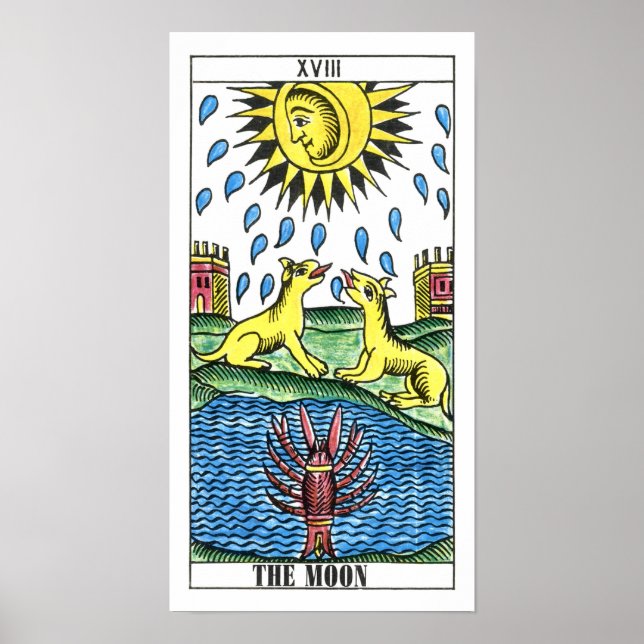 The Moon Tarot Card Poster (Front)
