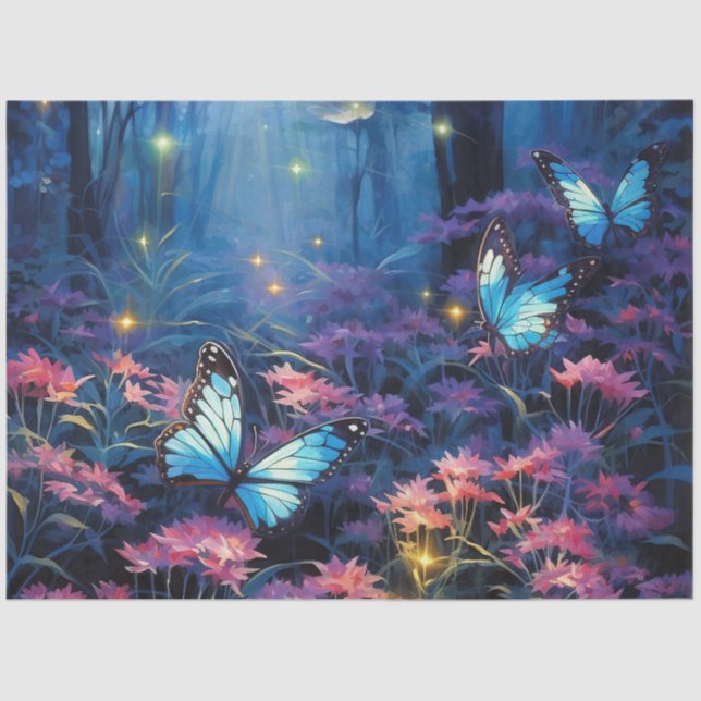 The Moonlight Butterfly Series Design 11 Tissue Paper (Front)