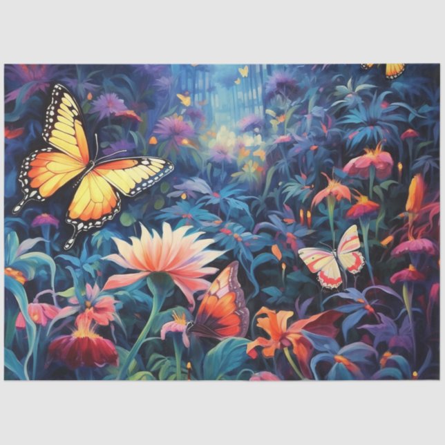 The Moonlight Butterfly Series Design 9 Tissue Paper (Front)