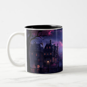 The Moonlight Over A City Two-Tone Coffee Mug