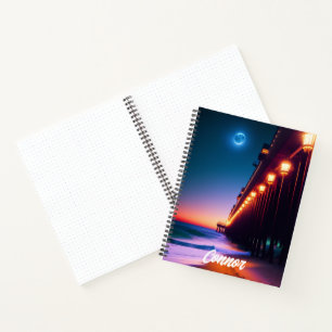 The Moonlit Pier Personalized Bullet Journal