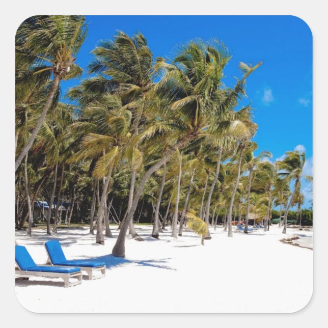 The Moorings Resort, Marathon, Key West, 3 Square Sticker (Front)