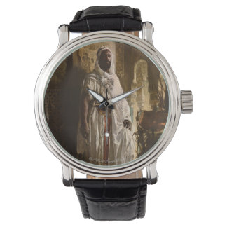 The Moorish Chief Black Vintage Leather Watch
