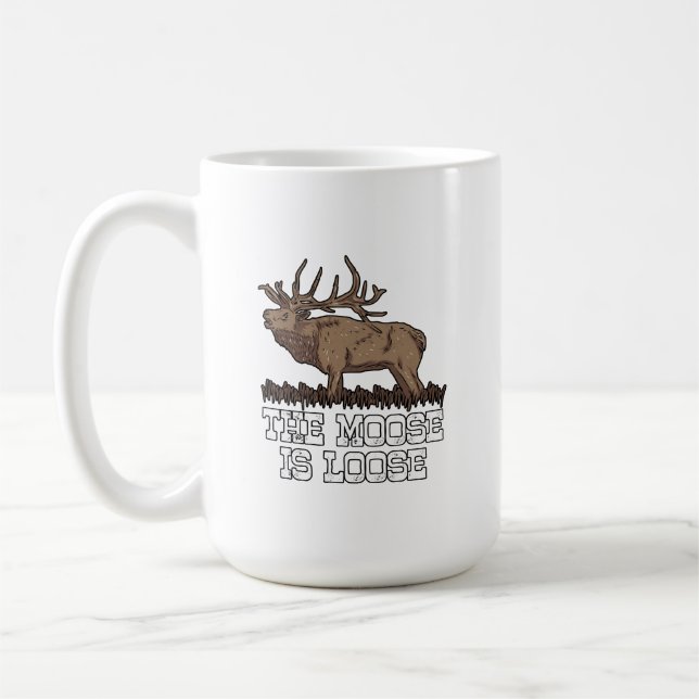 The Moose is loose Coffee Mug (Left)