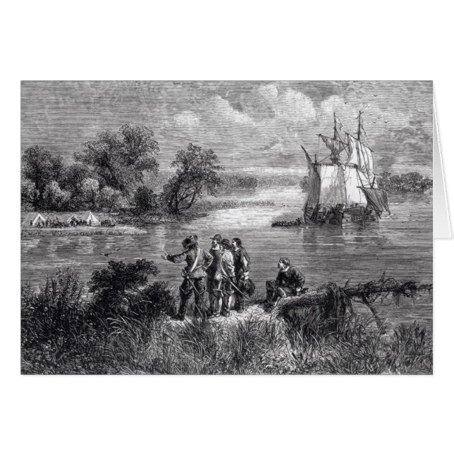 The Moravians Ascending the Delaware (Front Horizontal)