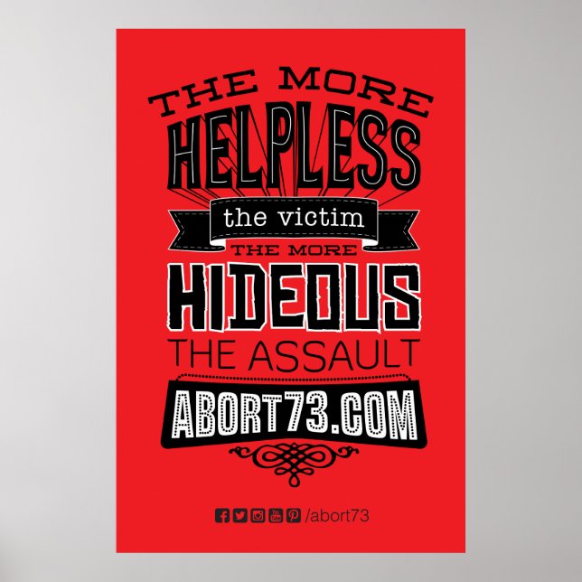 The More Helpless... Poster (Abort73.com) (Front)
