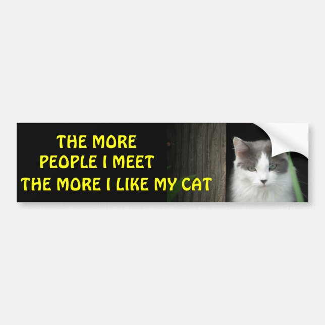 The more people i meet... Classic Bumper Sticker (Front)