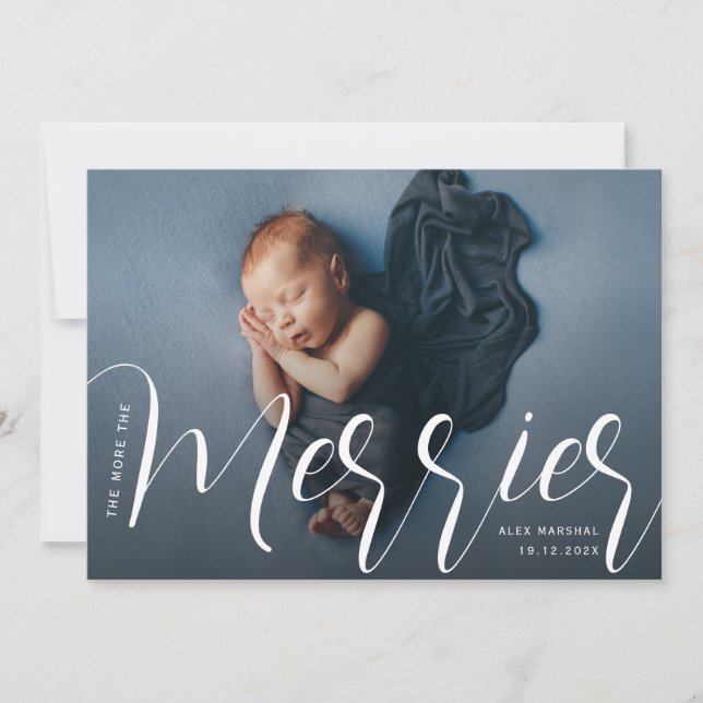The More The Merrier birth announcement (Front)