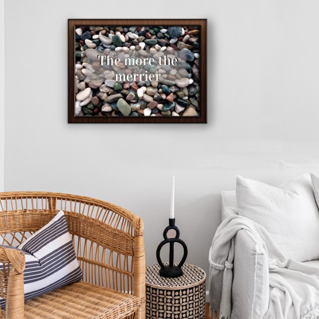 The more the merrier motivational saying poster  (Creator Uploaded)