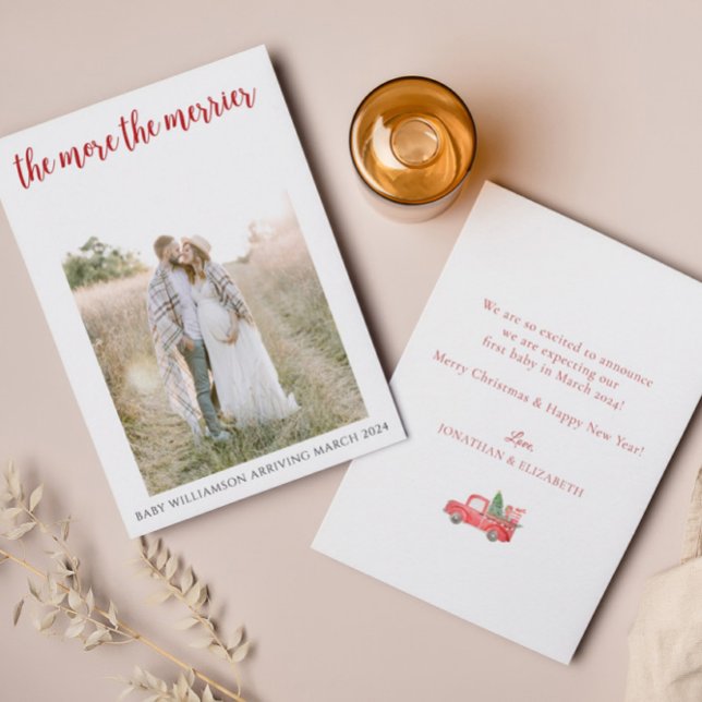 The More The Merrier Pregnancy Christmas Card (Creator Uploaded)