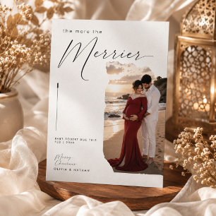 The More The Merrier Script Christmas Pregnancy  Holiday Card