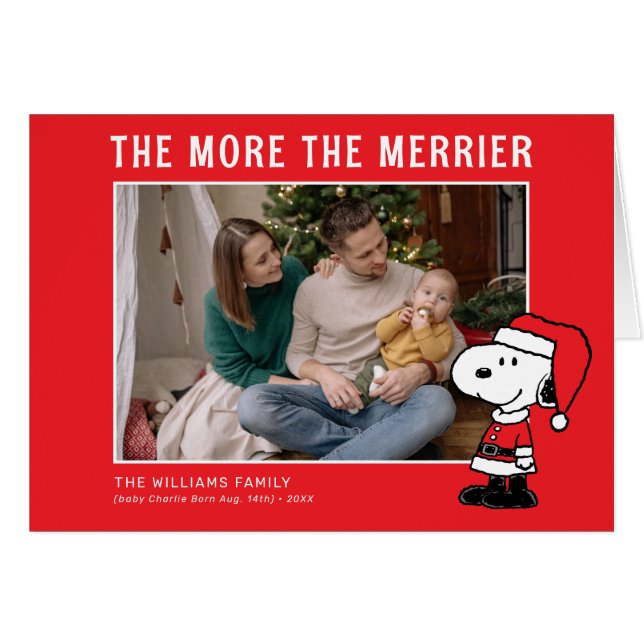 The More The Merrier | Snoopy Christmas New Baby (Front Horizontal)