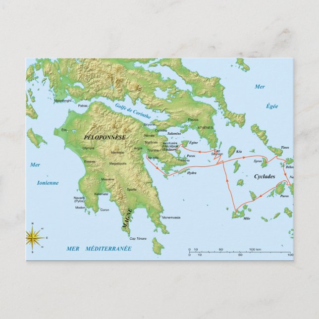 The Morea Expedition French Army in Peloponnese Postcard (Front)