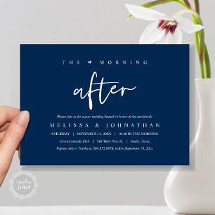 The Morning After, Post Wedding Brunch Celebration Invitation