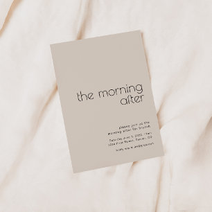The Morning After Wedding Brunch Invitation