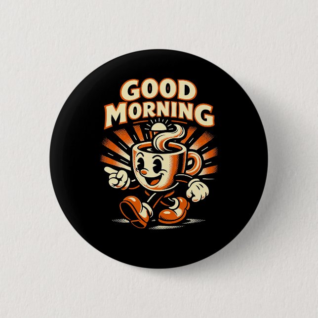 The Morning Brew 2 Inch Round Button (Front)