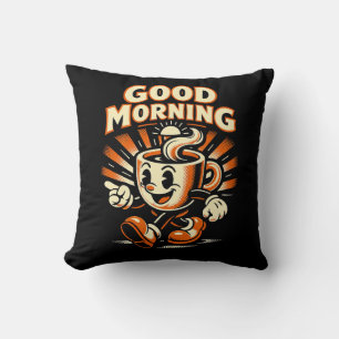 The Morning Brew Throw Pillow