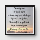 The Morning Dawn Plaque