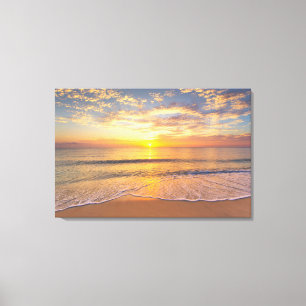 The Morning Sun at Seaside Canvas Print