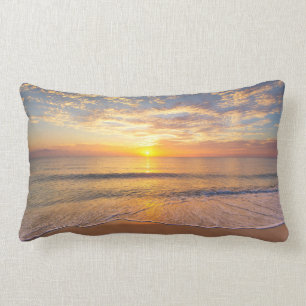 The Morning Sun at Seaside Lumbar Pillow