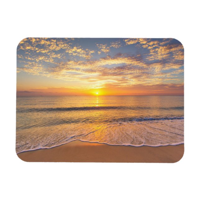 The Morning Sun at Seaside Magnet (Horizontal)