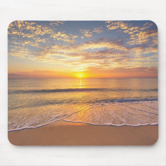 The Morning Sun at Seaside Mouse Pad (Front)