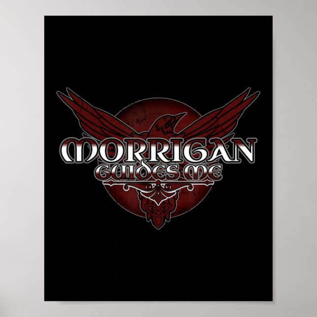 The Morrigan, Celtic Goddess Of War, Pagan, Witch, Poster (Front)