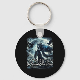 The Morrigan Celtic Irish Mythology Raven Crow War Keychain