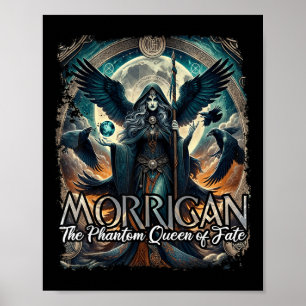 The Morrigan Irish Celtic Mythology Raven Crow War Poster