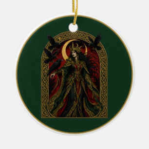 The Morrigan, Queen of Phantoms Ceramic Ornament
