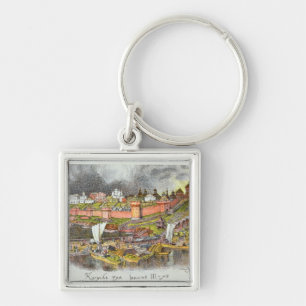 The Moscow Kremlin in the time of Tsar Ivan III Keychain