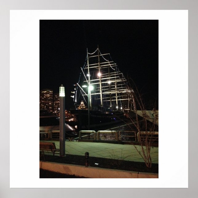 The Moshulu at Penn's Landing in Philadelphia Poster (Front)