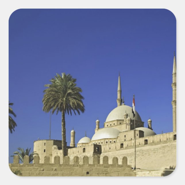 The Mosque of Muhammad Ali at the Citadel, also 2 Square Sticker (Front)