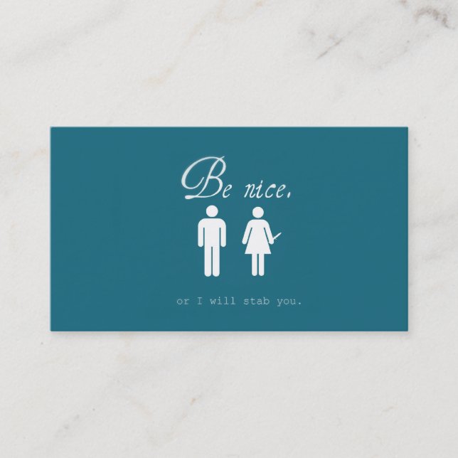 The most bad-ass business cards ever (Front)