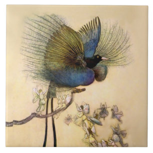 “The Most Beautiful Bird” by Warwick Goble Tile