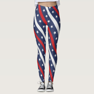 The Most Patriotic American Flag   4th Of JulyT Ba Leggings