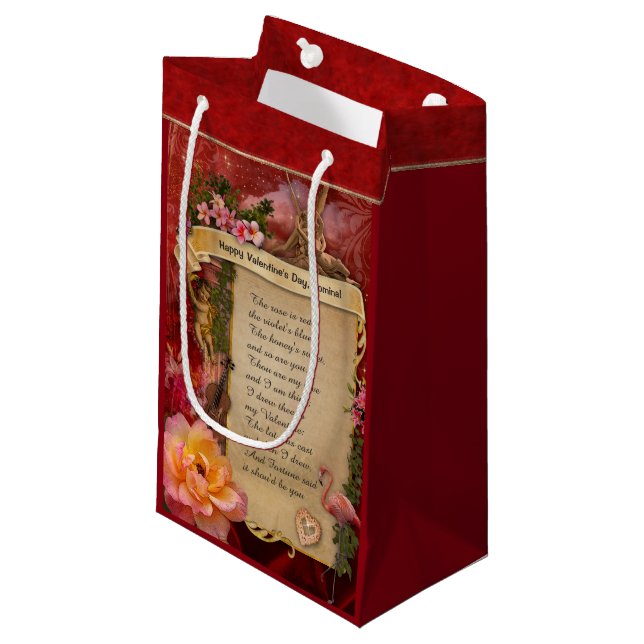 The Most Romantic Valentine💕customizable Gift Bag (Front Angled)