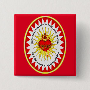 The Most Sacred Heart of Jesus 2 Inch Square Button