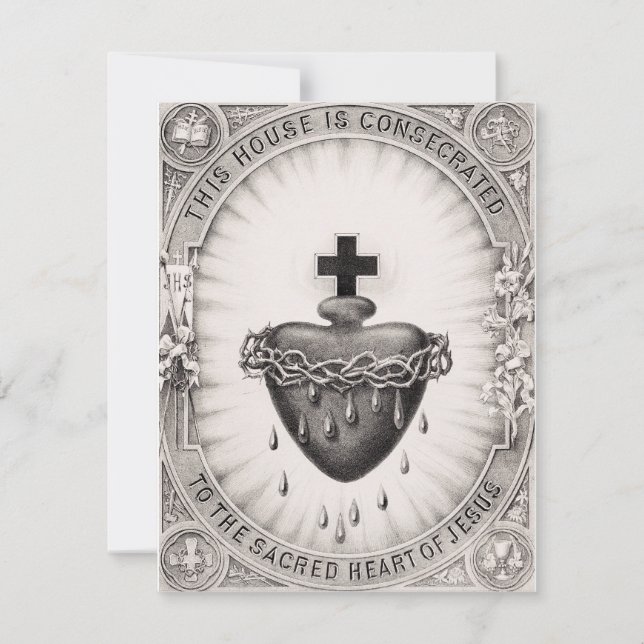 The Most Sacred Heart of Jesus Christ Invitation (Front)