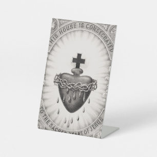 The Most Sacred Heart of Jesus Christ Pedestal Sign